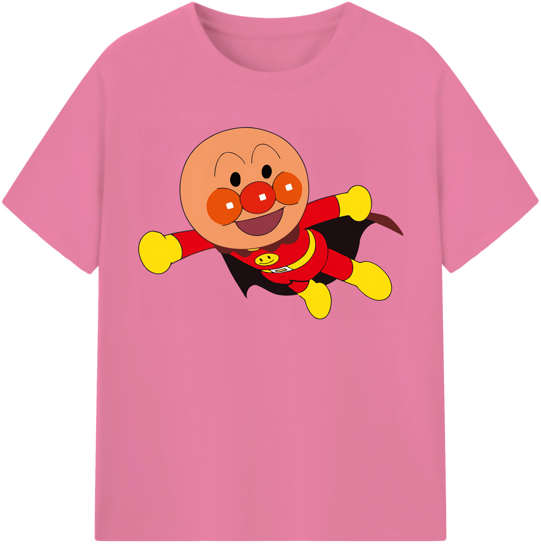 （画像用） アンパンマン Anpanman 綿100％半袖Tシャツ（フロントプリント）